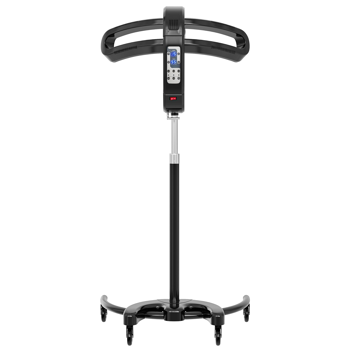 专业立式染发处理器，温度与角度可调，60分钟定时功能，适用于美发沙龙及家庭使用，支持染发/烫发造型/加热/油护理。