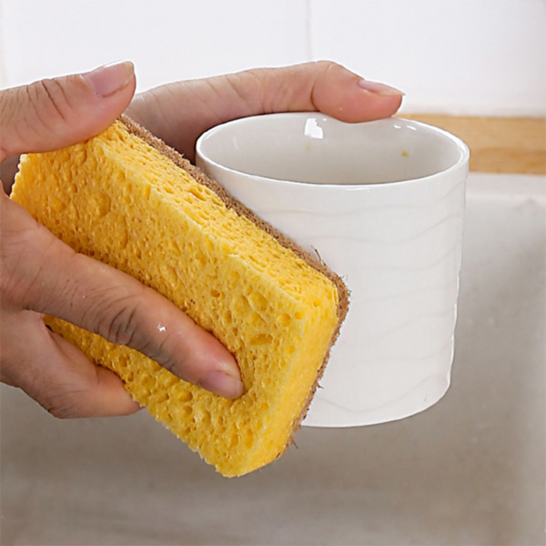 洗碗海绵块 椰棕+肤色木浆棉 11*7*2cm 6个装-16
