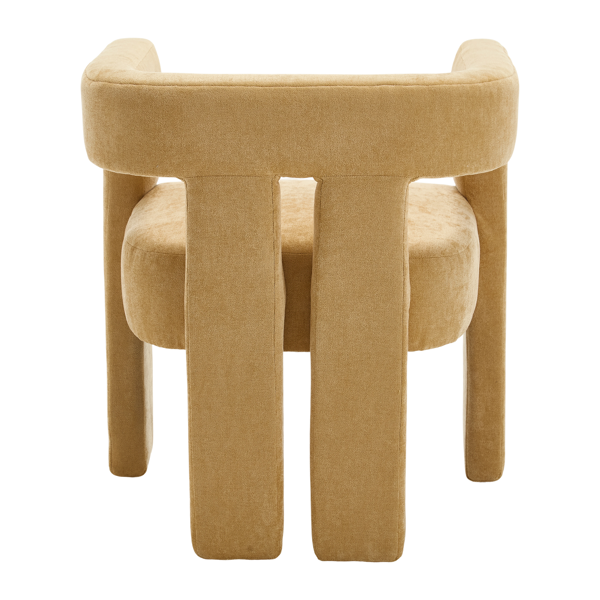 现代风格布艺软垫休闲椅/餐椅/桶形边椅/厨房扶手椅，适用于客厅，2件套-8