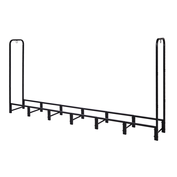 95*13*47in 长方形带防雨罩 黑色 柴火架 铁艺-1