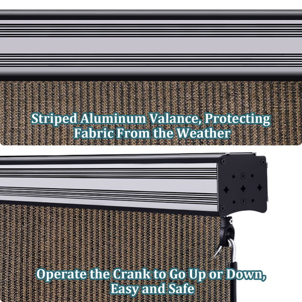 8'X6' 摩卡色HDPE罩壳卷帘-5