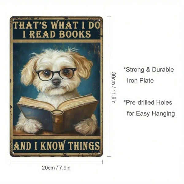 CIFbuy8x12 英寸 ( 20.3x30.5cm )复古风趣味铝合金标牌适用于家居（TikTok、temu下自提）-4