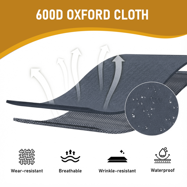 140*60*87cm 户外躺床 黑色铁管 灰色牛津布床面  130kg 可变躺床-7