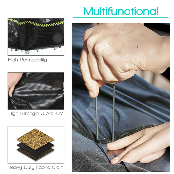 XISHAN 3'X300' 黑色HDPE70克重防草布-7