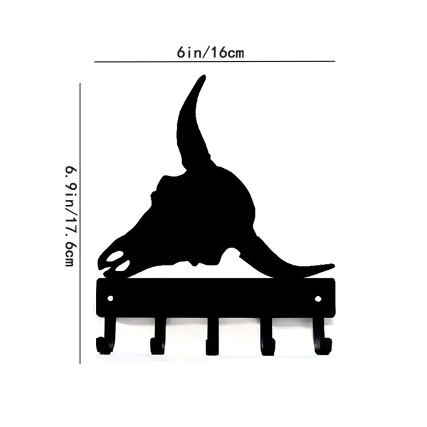 CIFbuy™ 现代黑金属墙钩 工业农舍衣帽架极简艺术装饰（TikTok、temu下自提）-7