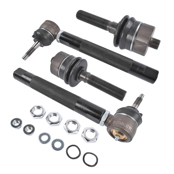 重型拉杆 0-6" Adjustable Heavy Duty Front Tie Rod Ends Set Fits for Cadillac Escalade Chevrolet Tahoe Silverado Suburban GMC Yukon Sierra 1500 2500 1999-2007-3