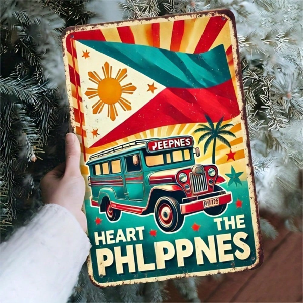 CIFbuy8x12 英寸 ( 20.3x30.5cm )复古风乡村风铝合金标牌适用于家居（TikTok、temu下自提）-1