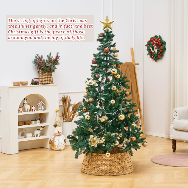 手工编织圣诞树裙-7