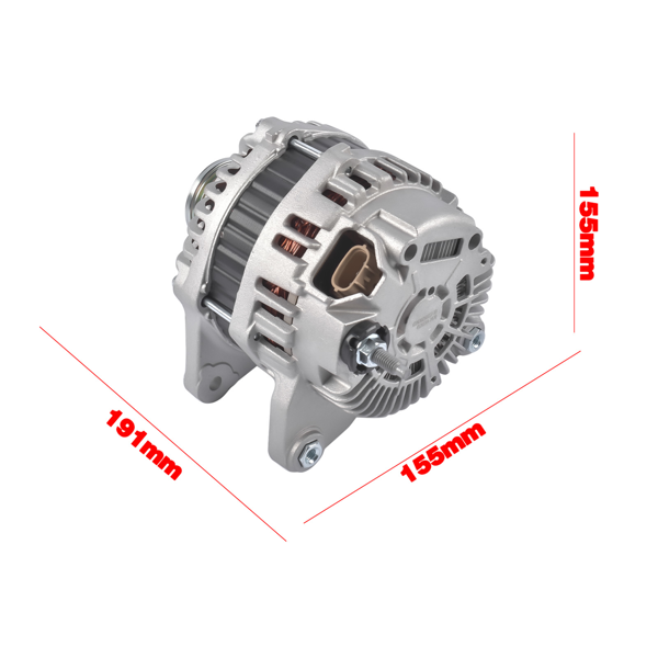 发电机 110A 12V Alternator with 6-Groove Clockise Fits for Nissan Juke 1.6L l4 GAS 2011-2017 231001KM1A-4