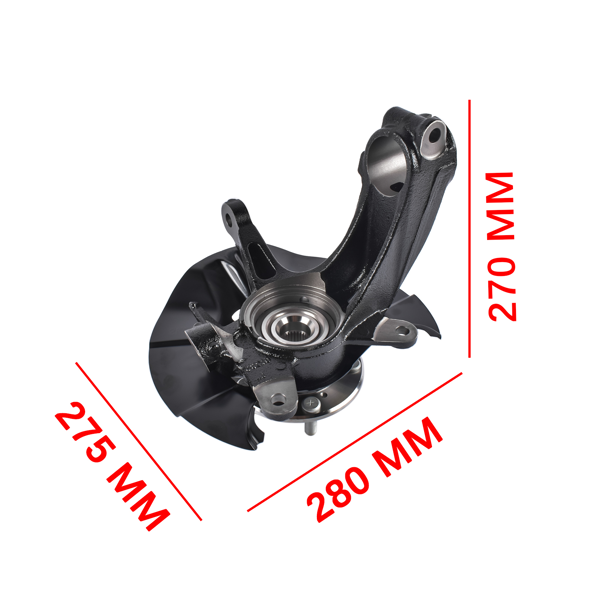 转向节总成 Front Driver Steering Knuckle Assembly Replacement for Honda Civic 5 Door EX LX 2017-2021-9