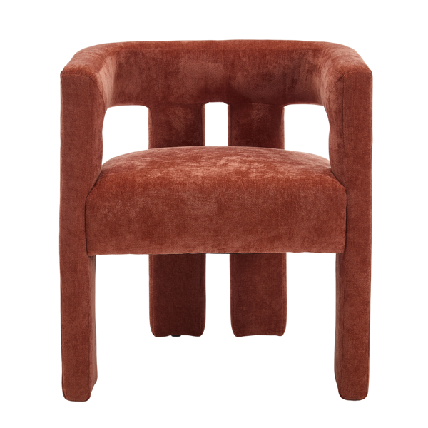 现代设计布艺软垫休闲椅/餐椅/桶形边椅 厨房扶手椅 客厅两件套-6