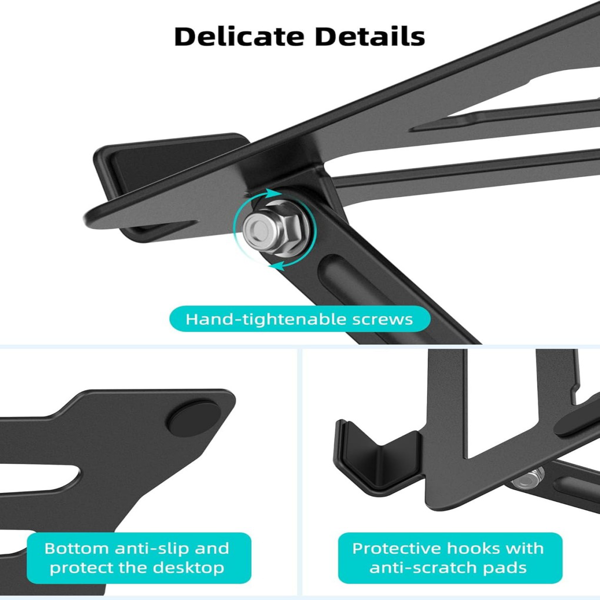 黑色电脑支架可旋转360度-5