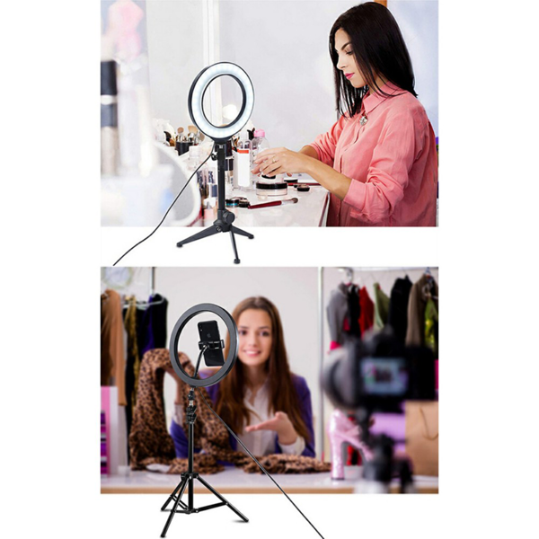 7.6寸环形补光灯+110CM三脚支架-11