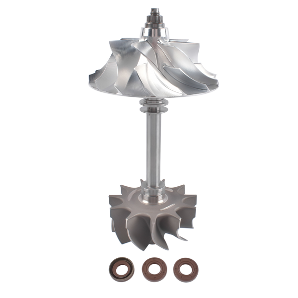 五轴叶轮 Turbo Rotor Assembly Fit for 2019 Cummins X15 Turbocharger 5459710RX 5459710 Turbo Model: HE400VG 7 Blade Had balanced-1