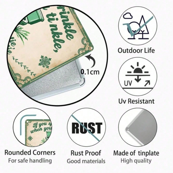 CIFbuy8x12 英寸 ( 20.3x30.5cm )复古风乡村风铝合金标牌（TikTok、temu下自提）-1