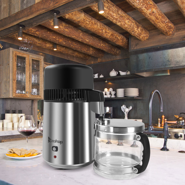 【替换编码： 23124634】英规 ZB-2 4L 蒸馏水机 220V 220V,750W 新温控带玻璃瓶 不锈钢 原色-18