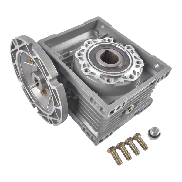 减速机 Worm Gear Speed Reducer MRV063 Gear Ratio 100:1 56C Mounting Flange 0.57HP Rated Cast Aluminum-3