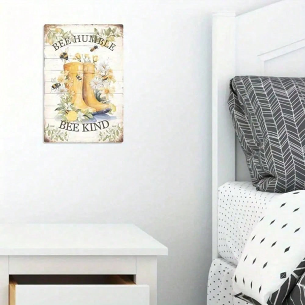 CIFbuy8x12 英寸 ( 20.3x30.5cm )复古风乡村风铝合金标牌FarmhouseBee（TikTok、temu下自提）-5