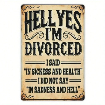 CIFbuy8x12 英寸 ( 20.3x30.5cm )复古风乡村风铝合金标牌（TikTok、temu下自提）