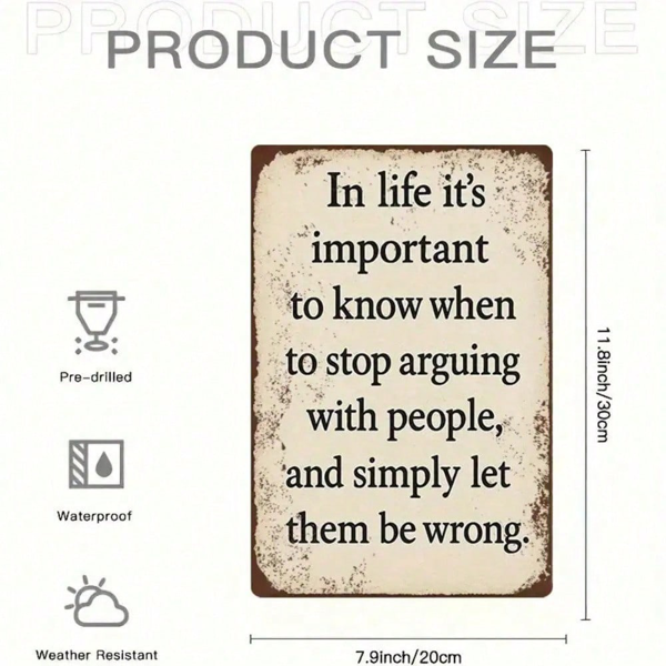 CIFbuy8x12 英寸 ( 20.3x30.5cm )复古风乡村风铝合金标牌Farmhouse适用于家居（TikTok、temu下自提）-2