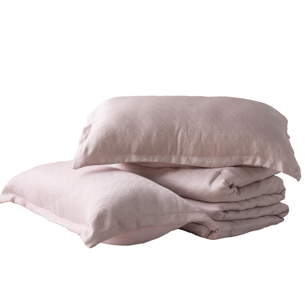 六件套山脉图案被子套装 - 粉色提花面料（发Amzon\FedEx物流，TK&TEMU仅支持自提）-6