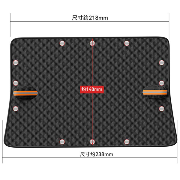 汽车挡风玻璃雪罩车窗镜磁性保护罩黑色-3