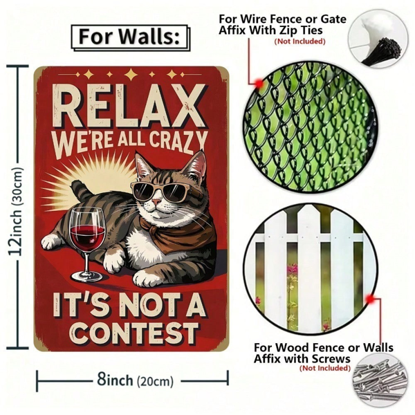 CIFbuy8x12 英寸 ( 20.3x30.5cm )复古风怀旧风铝合金标牌适用于酒吧、Kitchen、Office（TikTok、temu下自提）-2