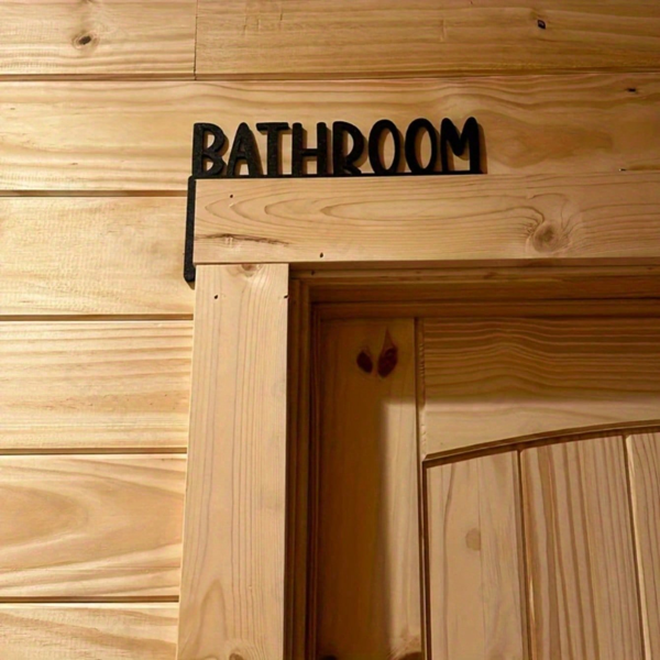 浴室门牌装饰，浴室门上标牌，卫生间门角家居装饰，厕所门牌装饰，乔迁礼物（TikTok、temu 下自提）-6