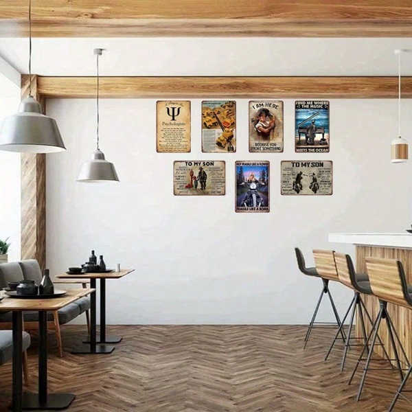 CIFbuy8x12 英寸 ( 20.3x30.5cm )复古风趣味铝合金标牌（TikTok、temu下自提）-3