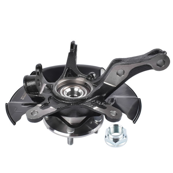 转向节总成 Front Left Driver Side Steering Knuckle & Hub Bearing Assy Replacement for Honda Civic 2012 1.5L /1.8L-3