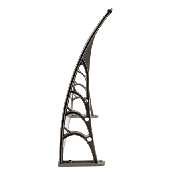 40*32in 透明板灰色支架 雨篷 塑料支架 阳光板 前后铝条-5