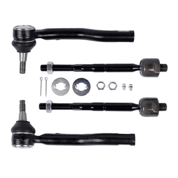 前悬架套件 4x Front Tie Rod Ends Set Outer & Inner Fits for Nissan Altima 2013-2018 Maxima 2016-2023 2.5L 3.5L ES801196 ES801197 EV801066-9
