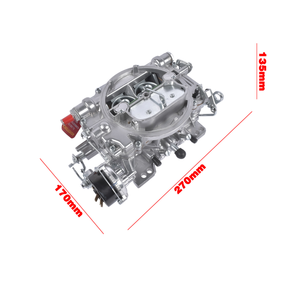 化油器 New Carburetor with Electric Choke Silver Fits for Performer 1413 4-Barrel Square Bore 800 CFM Aluminum 1413-800-8
