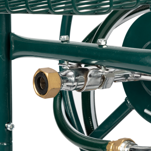 【同款编码：04822659】97*53*100cm 绿色 铁 水管车【不是充气轮胎】-2