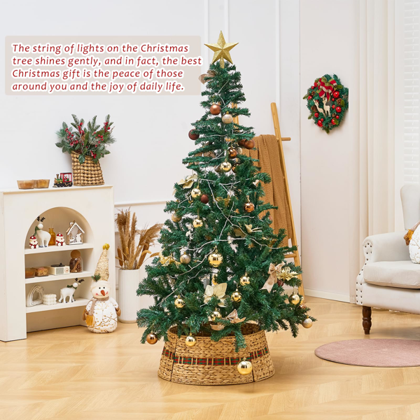 手工编织圣诞树裙-6