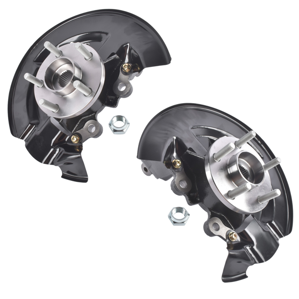 转向节总成 Pair Front Left + Right Steering Knuckle & Wheel Bearing Hub Assy Replacement for Ford Escape 2013-2019-5