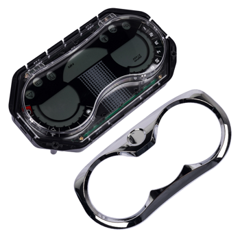 仪表总成 LCD Speedometer Gauge Cluster with Chrome Bezel Fits for Sea-Doo GTI Rental SE