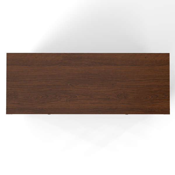 63英寸大型双狗笼家具，木制狗舍，带2个抽屉、隔板和推拉门，防水室内宠物家具风格双狗笼-19