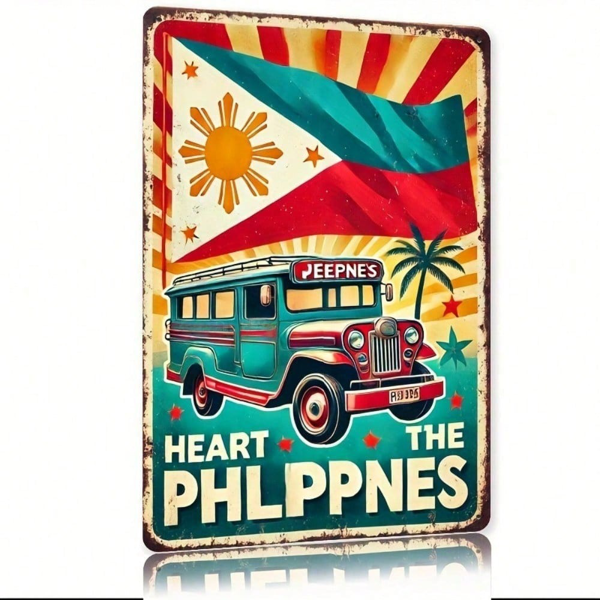 CIFbuy8x12 英寸 ( 20.3x30.5cm )复古风乡村风铝合金标牌适用于家居（TikTok、temu下自提）-4