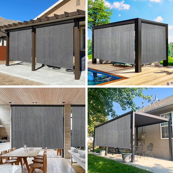 8'X6' 浅灰色HDPE罩壳卷帘-9