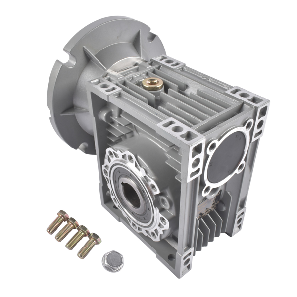 减速机 New MRV063 Worm Gear Ratio 30:1 56C Mounting Flange Speed Reducer Gray Cast Aluminum-3