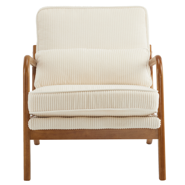 1pcs款 矮扶手椅 65*80*78cm 条绒 米白色 室内休闲椅-28