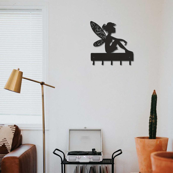 CIFbuy™ 魔法精灵钥匙挂钩 奇幻风衣帽收纳装饰架（TikTok、temu下自提）-5