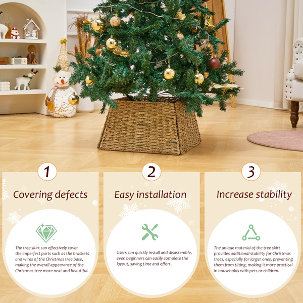 手工编织圣诞树裙-4