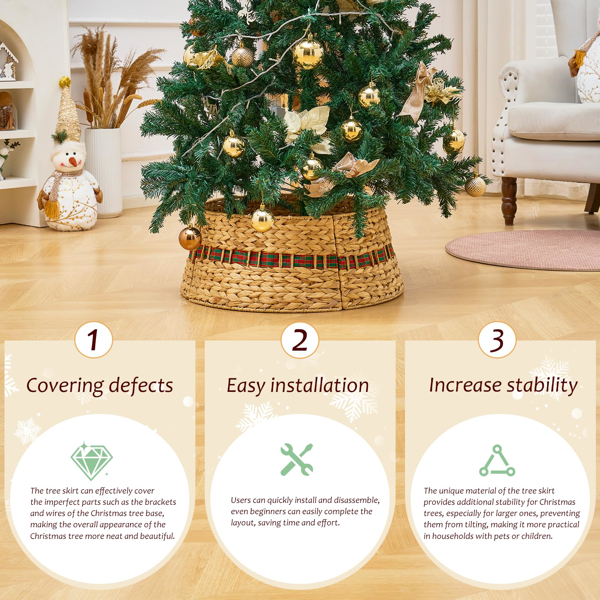 手工编织圣诞树裙-7