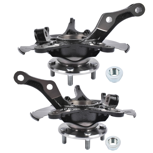转向节总成 Pair Front Steering Knuckle & Hub Bearing Assembly Replacement for Honda Civic 2012 1.5 1.8L-1