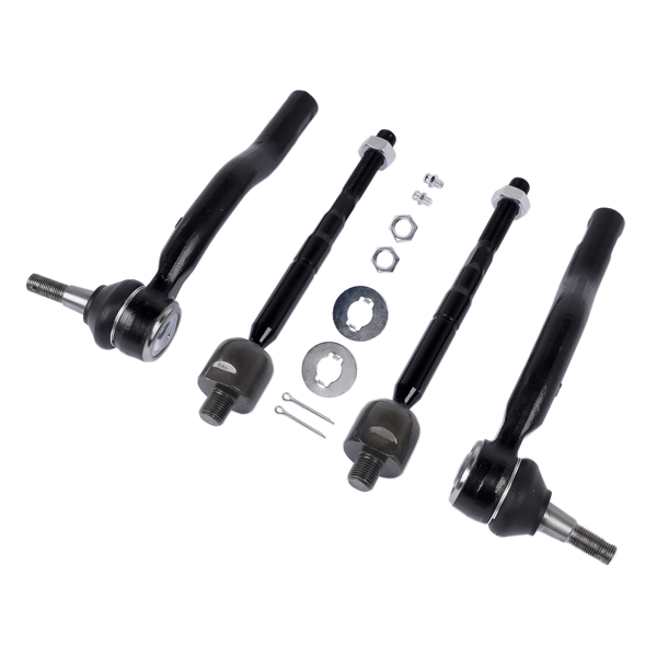 前悬架套件 4x Front Tie Rod Ends Set Outer & Inner Fits for Nissan Altima 2013-2018 Maxima 2016-2023 2.5L 3.5L ES801196 ES801197 EV801066-3