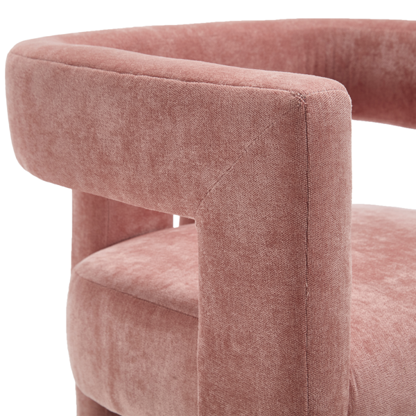 团结就是胜利 现代设计布艺软垫休闲椅/餐椅/桶形边椅 厨房扶手椅 客厅两件套-13