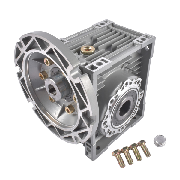 减速机 New MRV063 Worm Gear Ratio 30:1 56C Mounting Flange Speed Reducer Gray Cast Aluminum-2