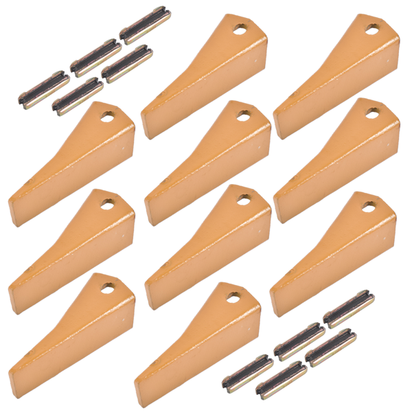 斗齿 23 230 Series 230S Bucket Teeth with 23TF/23FP Flex Pins Fit for Mini Excavator Alloy Steel 10 Pieces-6